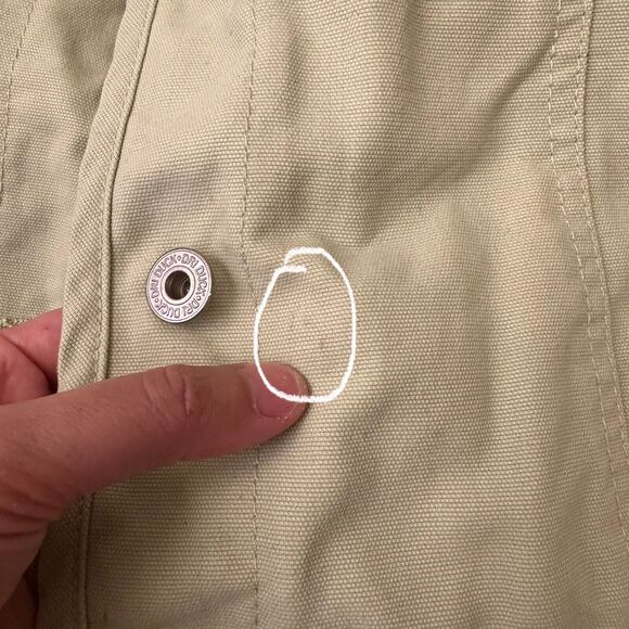 DRI DUCK FOR HER Briar Jacket Green Shacket Cotton Canvas Overshirt - Picture 7 of 14